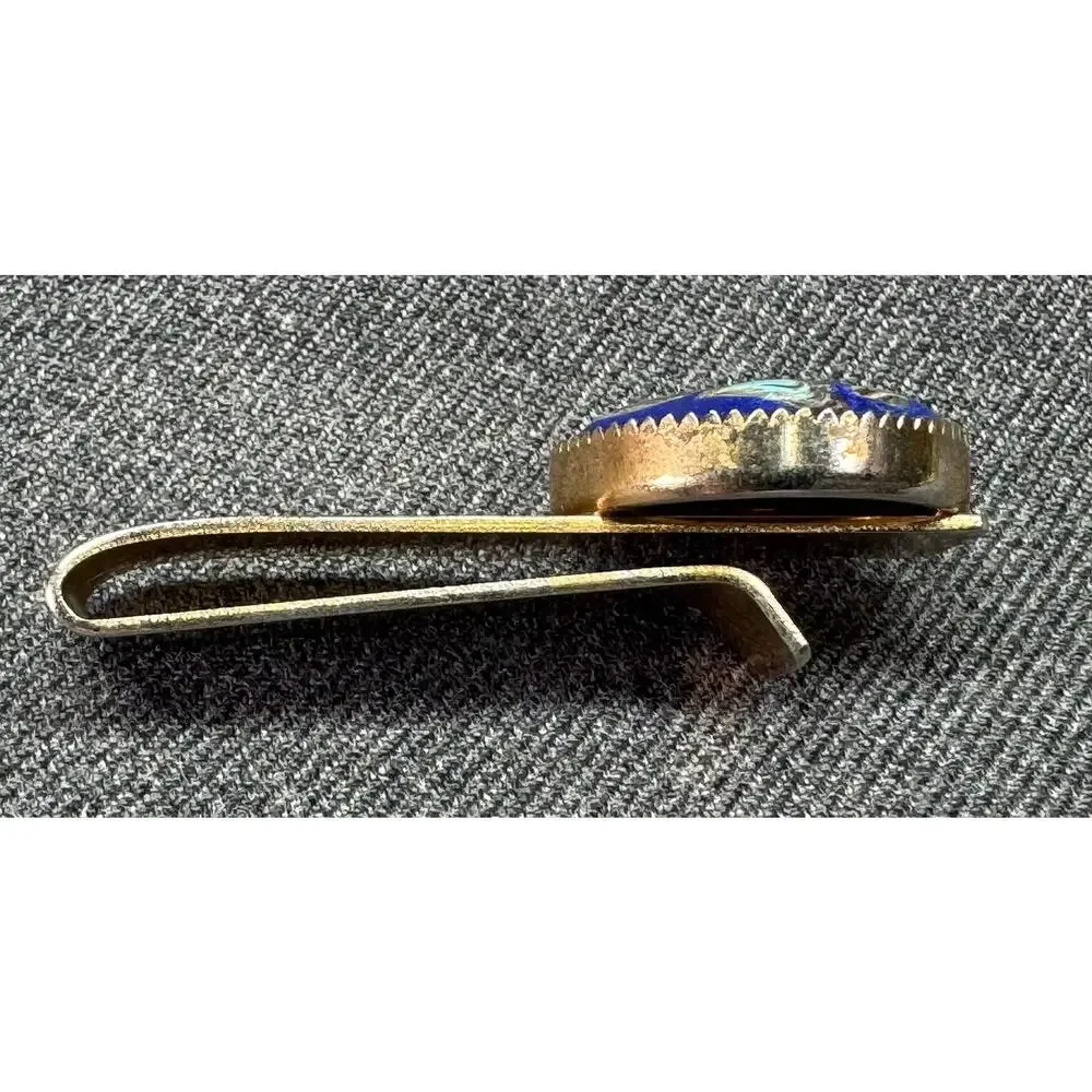 Vintage Psychedelic Resin Men's Gift, Fluid Art Statement Money Clip Accessory